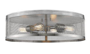 Meshsmith 4 Light Flush Mount in Brushed Nickel Finish