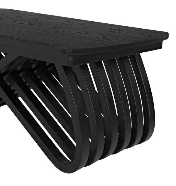 Infinity Sungkai/Mindi Coffee Table in Charcoal Black