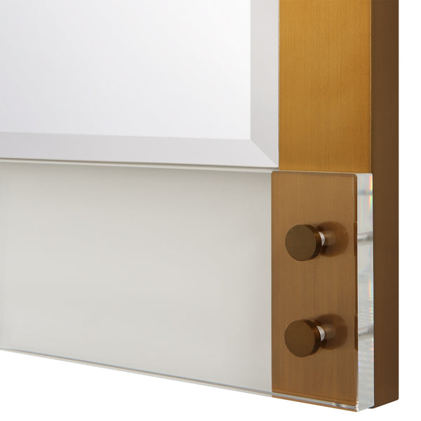 Nera Plated Brass Mirror