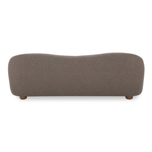 Moe's Bria Sofa in Brown with Rubberwood Feet