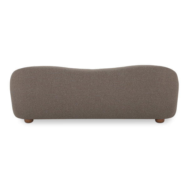 Moe's Bria Sofa in Brown with Rubberwood Feet