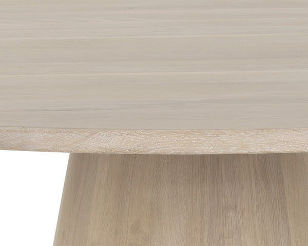 ELINA DINING TABLE - ROUND - LIGHT OAK - 54"