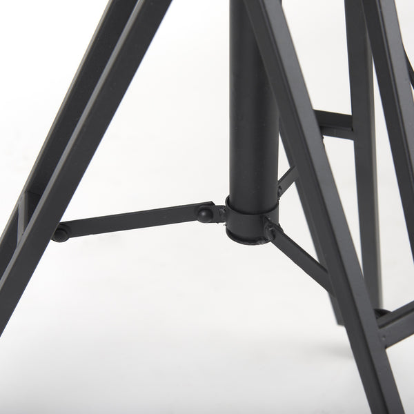 Debdou 22L x 22W x 61H Black and White Metal Adjustable Cinema-Style Floor Lamp