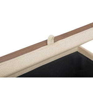 Moe's Montana Storage Ottoman Flecked Oat