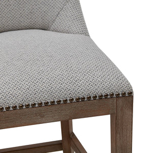 Dorsey Fabric Counter Stool Drift Wood Legs In Cardiff Gray 