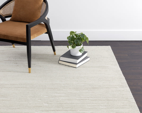 DEVA HAND-WOVEN RUG - IVORY - 10' X 14'