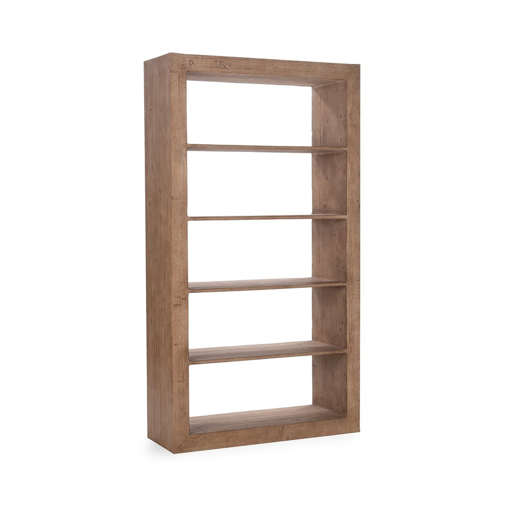 Nalani Solid Wood Bookshelf - Natural Finish