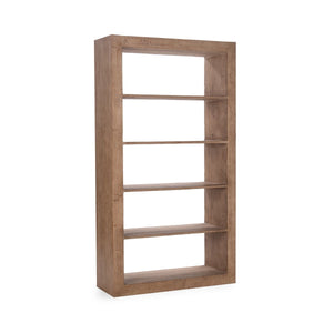 Nalani Solid Wood Bookshelf - Natural Finish