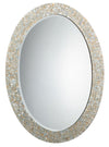 Large Oval Wall Mirror, Mother of Pearl