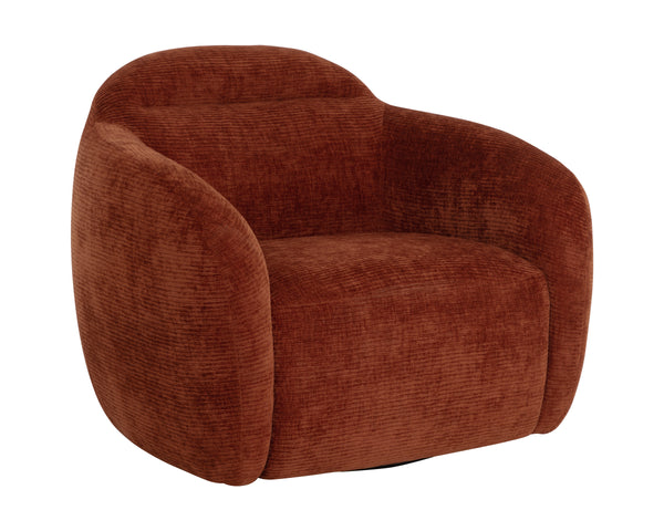 ISMO SWIVEL LOUNGE CHAIR - OPERA SPICE