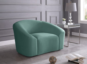 Vivian Chair In Mint Velvet