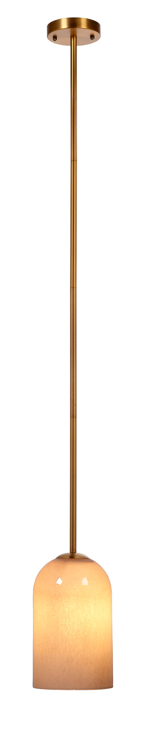 Holt 1-Light Glass Pendant, Taupe