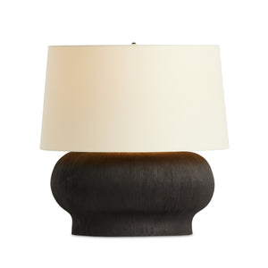 Kragen Table Lamp - Textured Matte Black Porcelain Ceramic