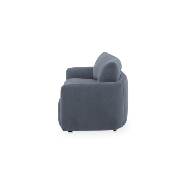 Moe's Callie Sofa 91" in Slate Blue with High Back