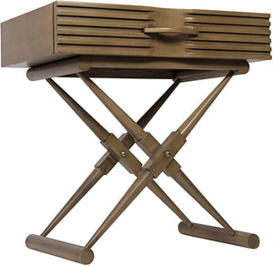 Zanta Side Table, Saddle Brown
