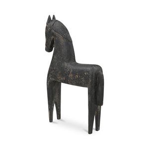 Gallant Handcrafted Black Wooden Sculpture