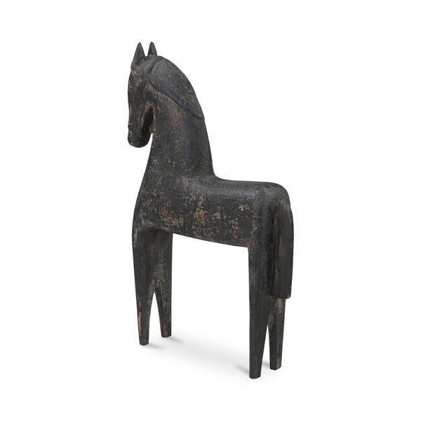 Gallant Handcrafted Black Wooden Sculpture