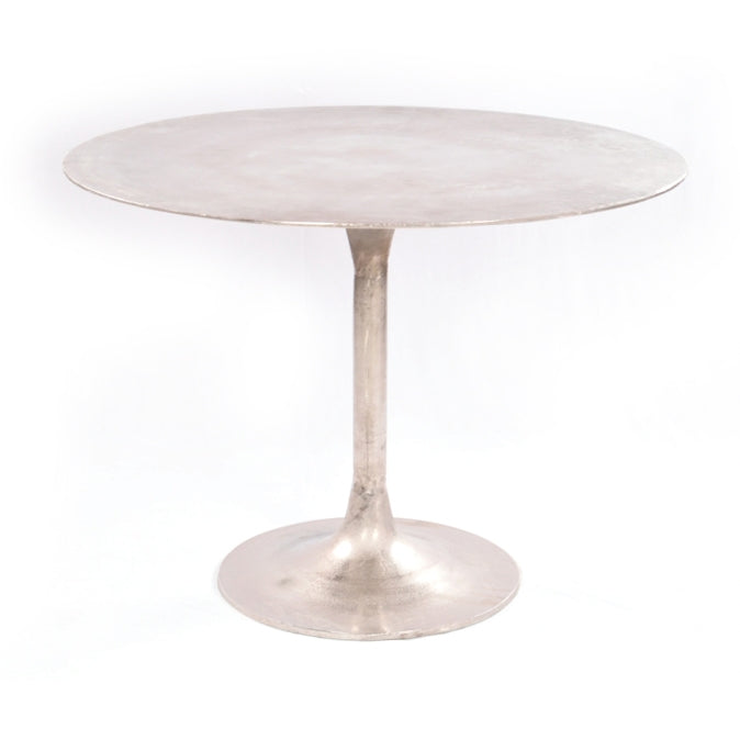 SIMONE BISTRO TABLE-RAW ANTIQUE NICKEL
