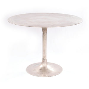SIMONE BISTRO TABLE-RAW ANTIQUE NICKEL