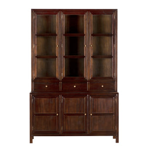Colonial Hutch, Hand Rubbed Brown