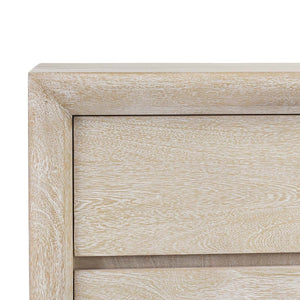 Reece Solid Wood 6-Drawer Dresser - Seashell White