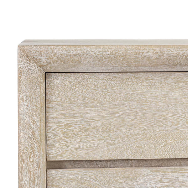 Reece Solid Wood 6-Drawer Dresser - Seashell White