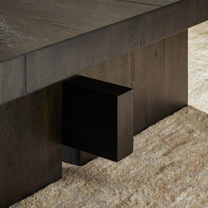 Isaac Coffee Table - Smoked Black Veneer