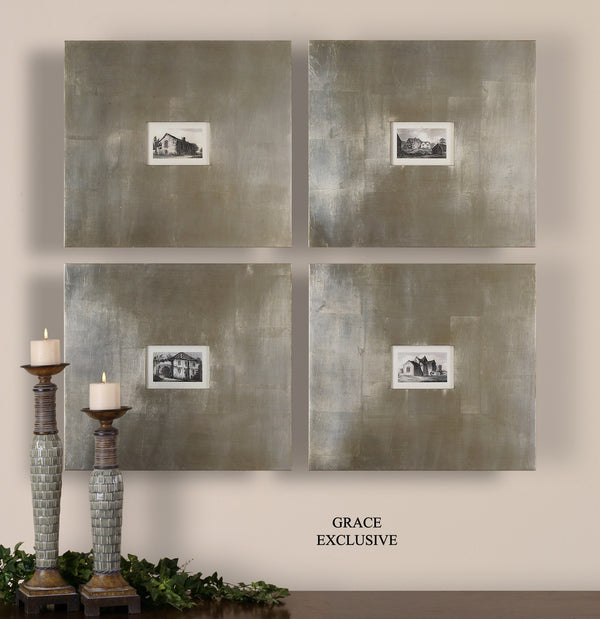 Historical Buildings Framed Art Set/4