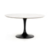 Powell Dining Table In 55" In White Marble