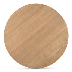 Treccia Round Dining Table in Oak