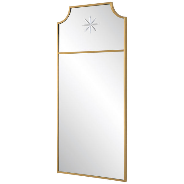 Caddington Tall Brass Mirror
