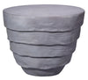 Concentric Fiber Glass Indoor/Outdoor Side Table, Steel Grey