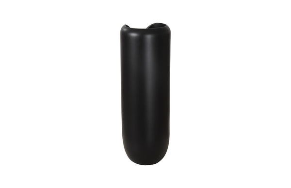Interval Wood Vase, Black, Large