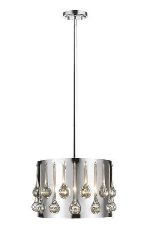 Oberon 3 Light Pendant in Chrome  Finish
