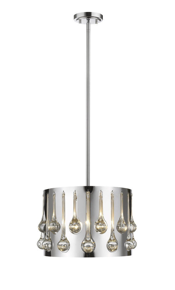 Oberon 3 Light Pendant in Chrome  Finish