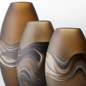 Nina Vase in Amber Swirl