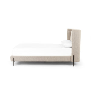 Dobson Bed In Perin Oatmeal In Queen