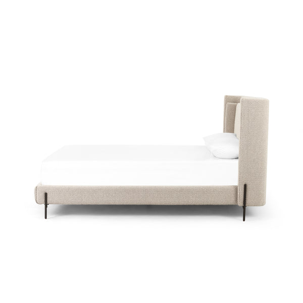 Dobson Bed In Perin Oatmeal In Queen