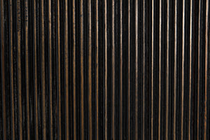 Noho Hutch in Mahogany, Hand-Rubbed Black with Light Brown Accents