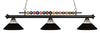 Shark 3 Light Billiard Light in Matte Black Finish