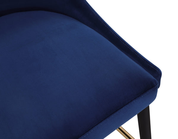 Colin Stool In Navy Velvet
