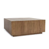 Layne Solid Wood Square Coffee Table with Casters