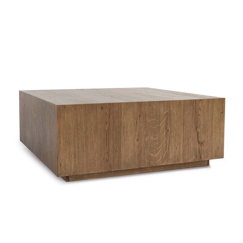Layne Solid Wood Square Coffee Table with Casters