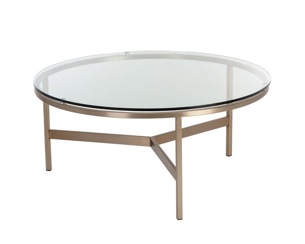 FLATO COFFEE TABLE - ANTIQUE BRASS