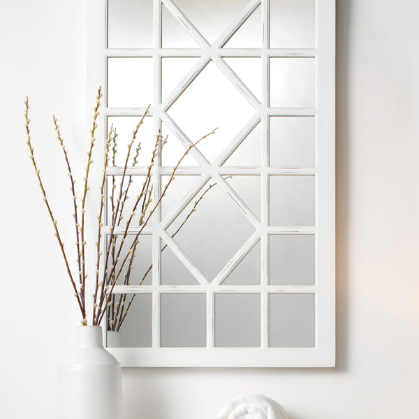 Virginia Wood Rectangle Wall Mirror