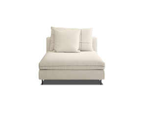 PLATEAU Fabric Sectional in stone wheat fabric