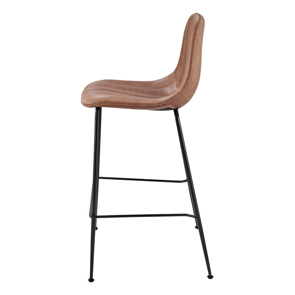 Robert KD PU Counter Stool, Umber Brown