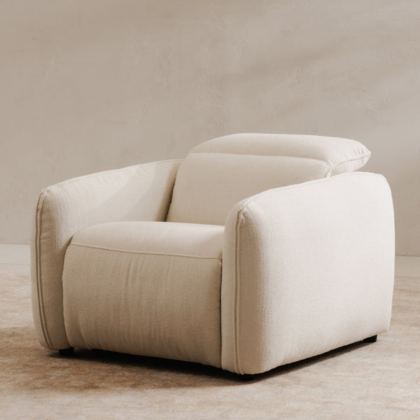 Moe's Eli Power Recliner Chair in Warm White