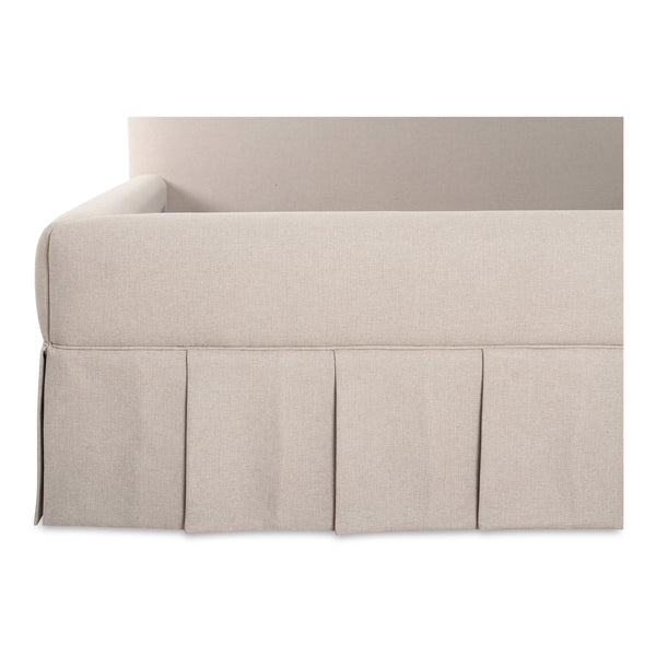 Maren Queen Bed in Beige Upholstery