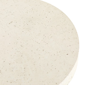 Koda Outdoor End Table In Textured White